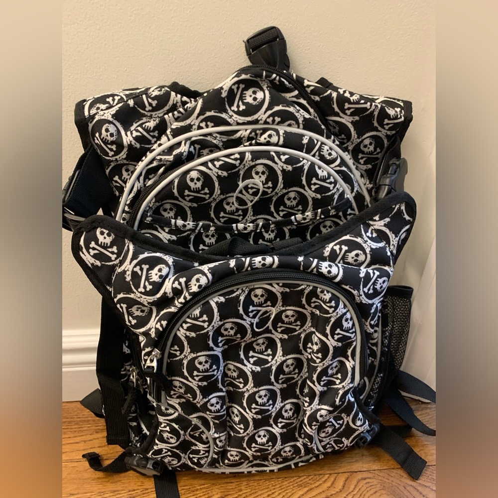 NWT Skull and Cross-bone backpack with detachable Cooler